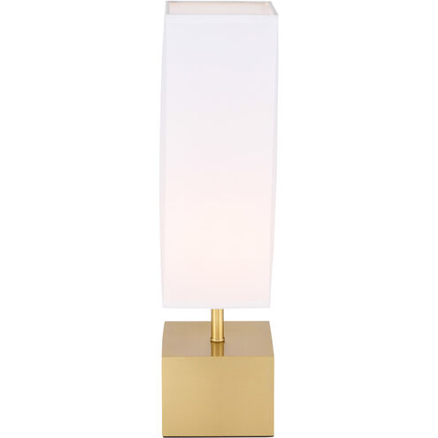 Niki 23 inch 40 watt Brushed Brass Table Lamp Portable Light
