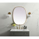 Brynn 36 X 27 inch Brass Mirror in 27 x 36