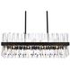 Serephina 20 Light 36 inch Black Linear Chandelier Ceiling Light