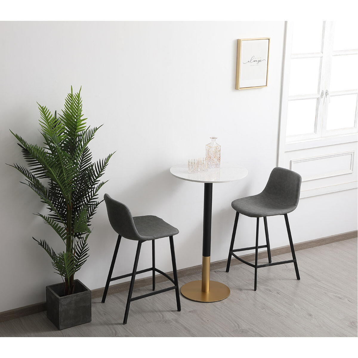 Ronan 40 X 24 inch White Pub Table