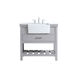Clement 36 X 22 X 34 inch Grey Bathroom Vanity Cabinet