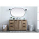 Blake 54 X 22 X 34 inch Natural Oak Vanity Sink Set