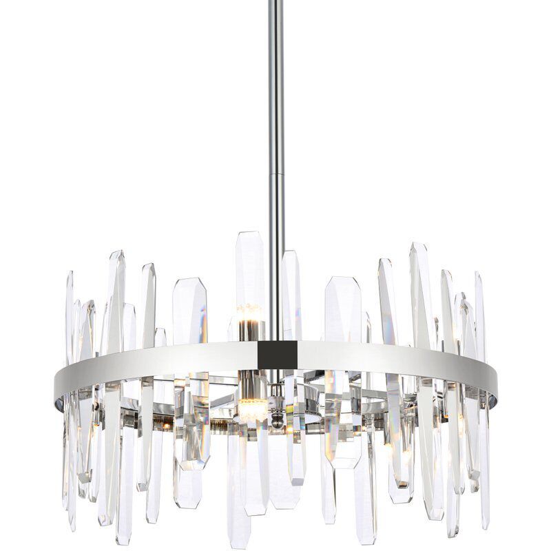 Serena 10 Light 20 inch Chrome Pendant Ceiling Light