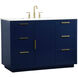 Blake 48 X 22 X 34 inch Blue Vanity Sink Set