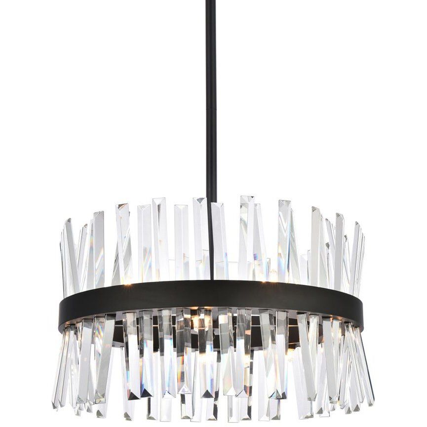 Serephina 10 Light 20 inch Black Pendant Ceiling Light