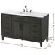 Virginia 54 X 35 inch Mocha Brown Bathroom Vanity Cabinet