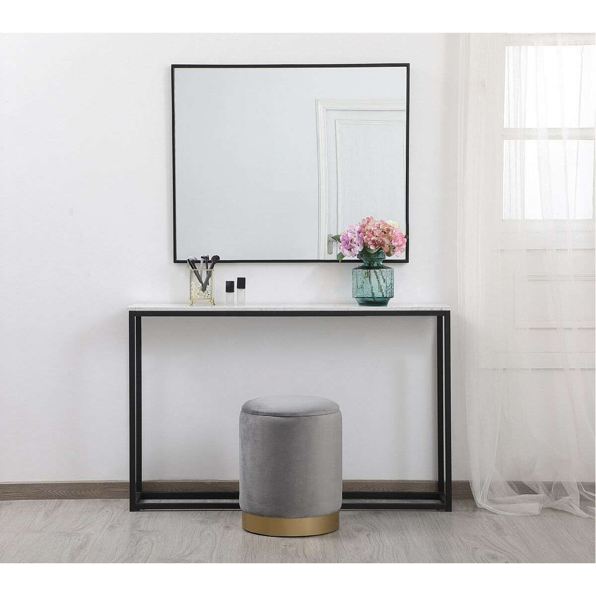 Ozman 17 inch Gray Stool