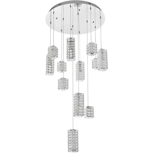 Aston 12 Light 28 inch Chrome Pendant Ceiling Light