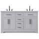Remington 60 X 35 inch Grey Bathroom Vanity Cabinet