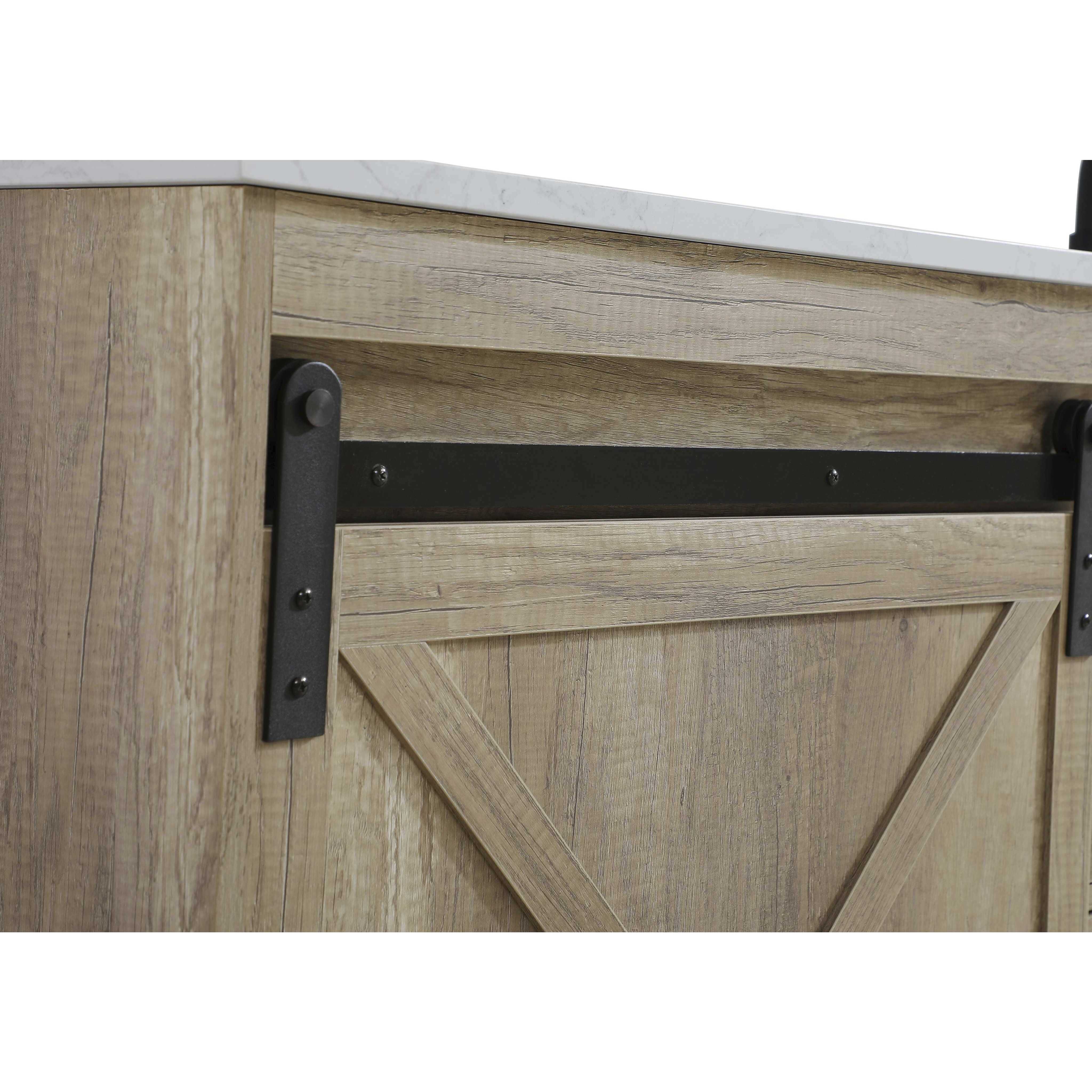 Austin 54 X 34 inch Natural Oak Bathroom Vanity Cabinet