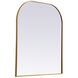 Blaire 36 X 34 inch Brass Mirror