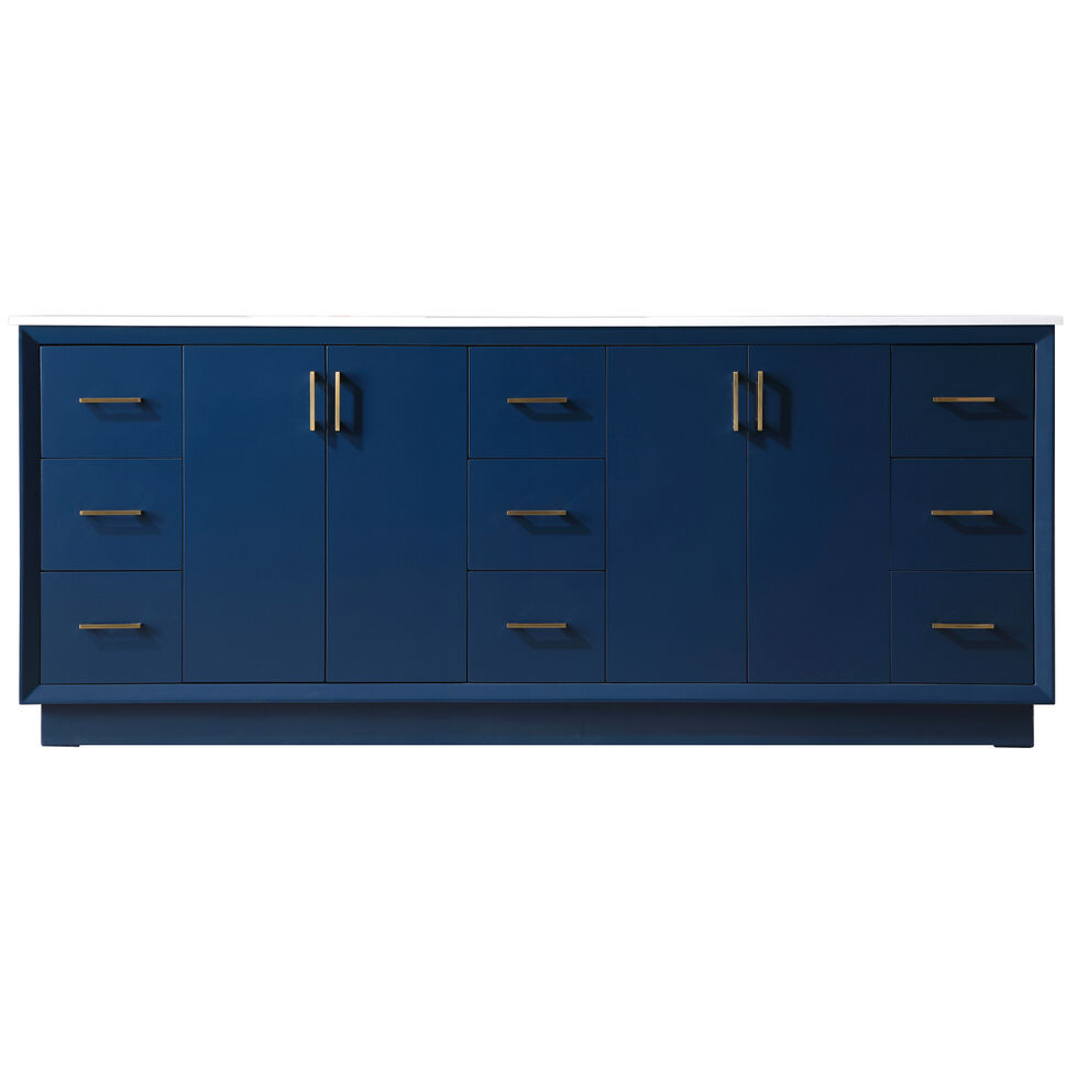 Hayes 84 X 22 X 35 inch Blue Vanity Sink Set