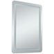 Genesis 40 X 24 inch Glossy White LED Mirror