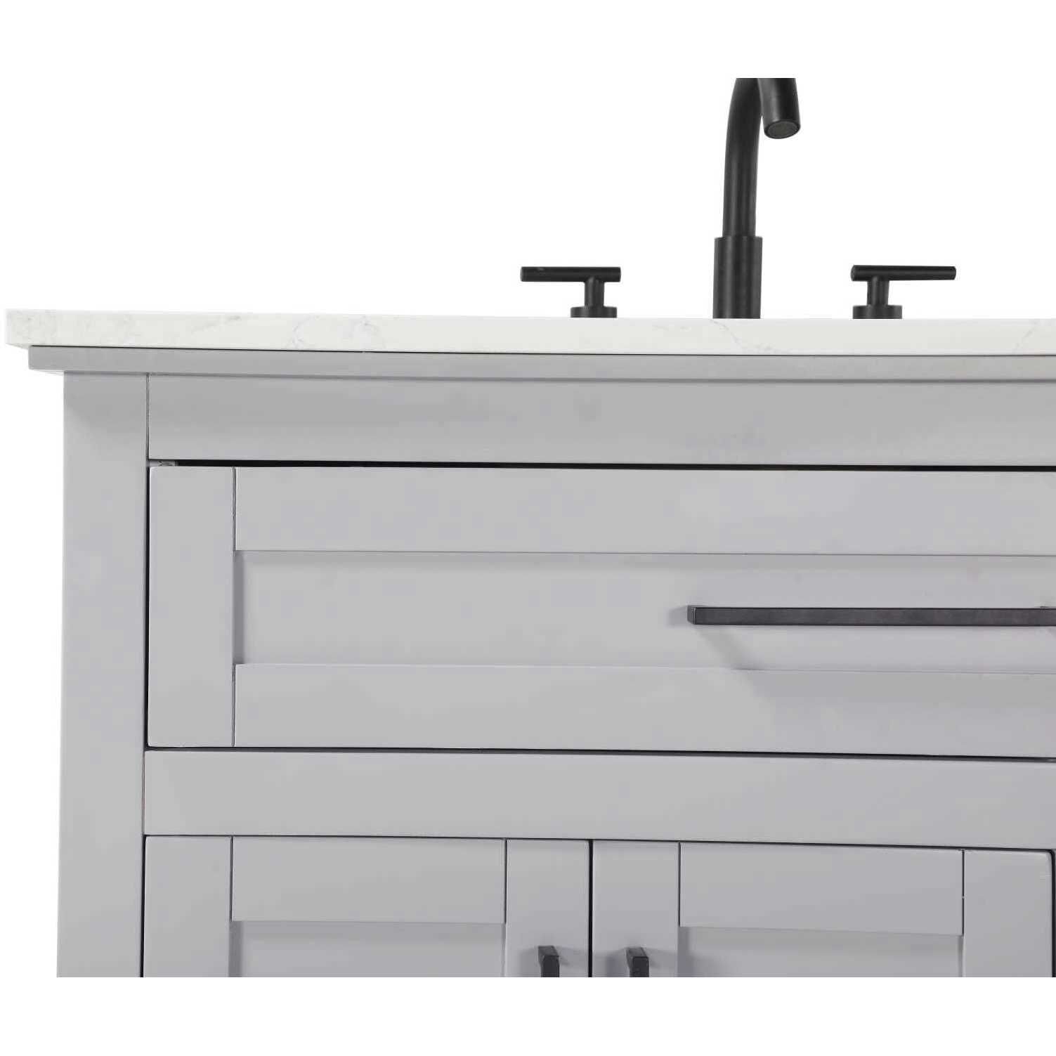 Remington 36 X 35 inch Grey Bathroom Vanity Cabinet