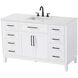 Virginia 54 X 35 inch White Bathroom Vanity Cabinet