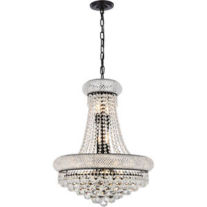 Primo 14 Light 20 inch Black and Clear Chandelier Ceiling Light