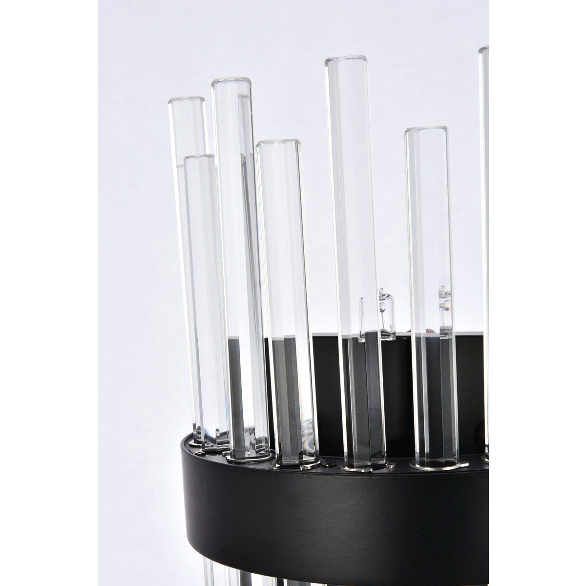 Dallas 2 Light 8 inch Black Bath Sconce Wall Light