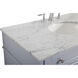 Park Avenue 42 X 21.5 X 35 inch Grey Vanity Sink Set in Gray