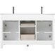 Lewis 54 X 22 X 34 inch White Vanity Sink Set