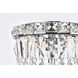 Tranquil 2 Light 8 inch Chrome Flush Mount Ceiling Light in Royal Cut