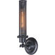 Nelson 1 Light 5 inch Black Wall Sconce Wall Light, Urban Classic