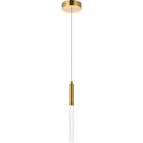 Ruelle 1 Light 5 inch Gold Pendant Ceiling Light