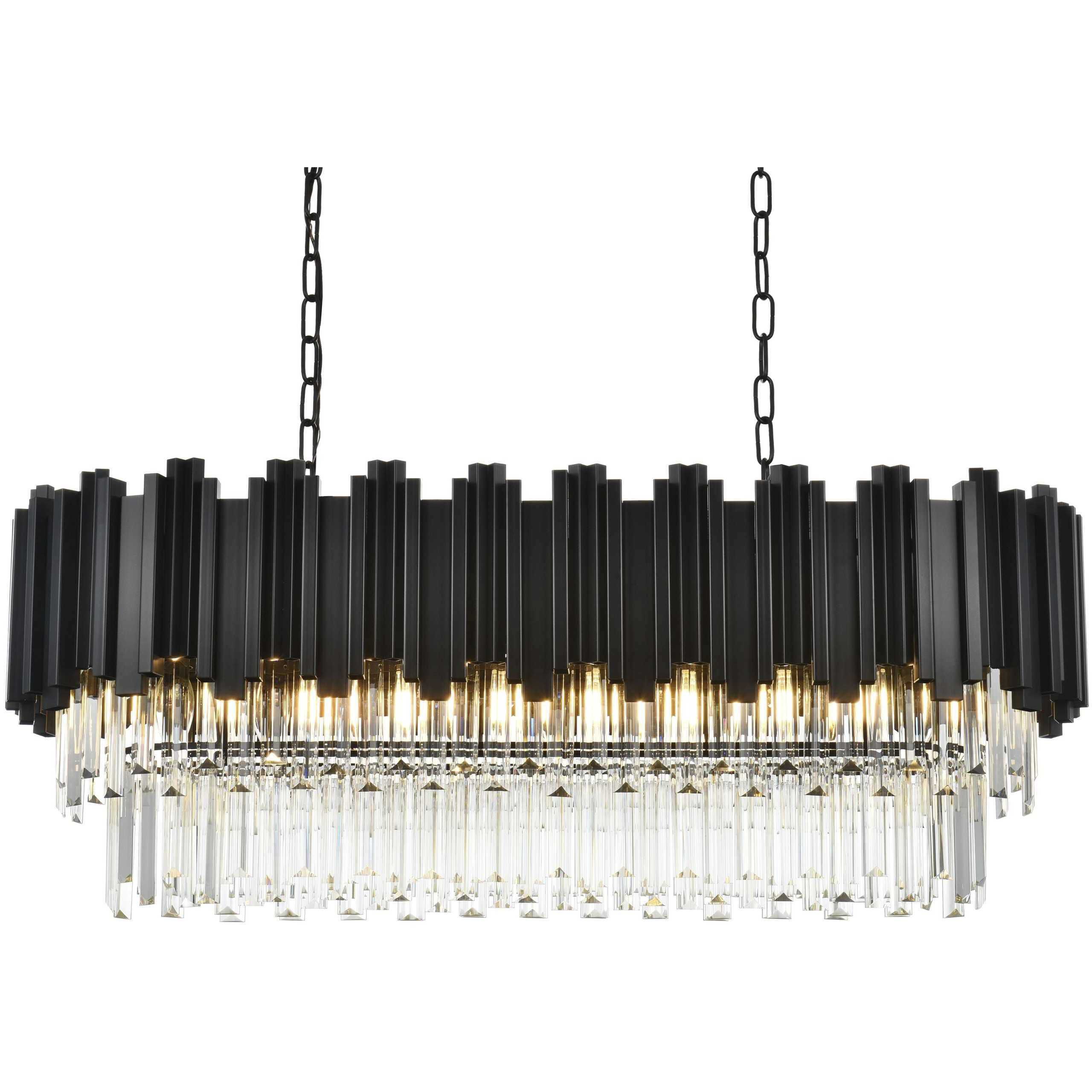 Willow 9 Light 14 inch Black Chandelier Ceiling Light