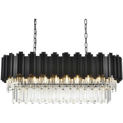 Willow 9 Light 14 inch Black Chandelier Ceiling Light