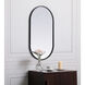 Asha 36 X 20 inch Black Mirror in 20 x 36