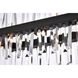 Serephina 20 Light 36 inch Black Linear Chandelier Ceiling Light