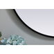 Asha 36 X 24 inch Black Mirror in 24 x 36