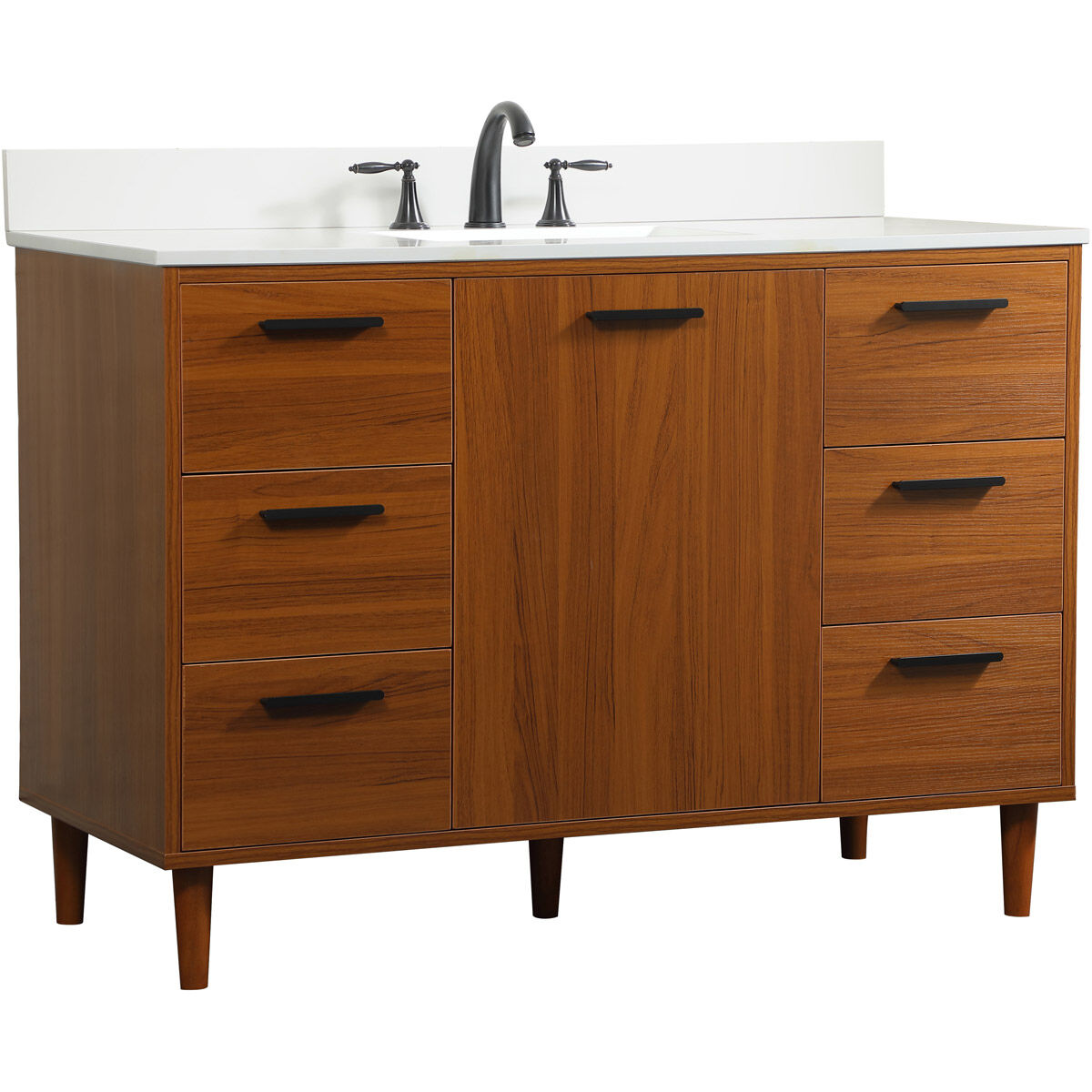 Baldwin 48 X 22 X 34 inch Teak Vanity Sink Set