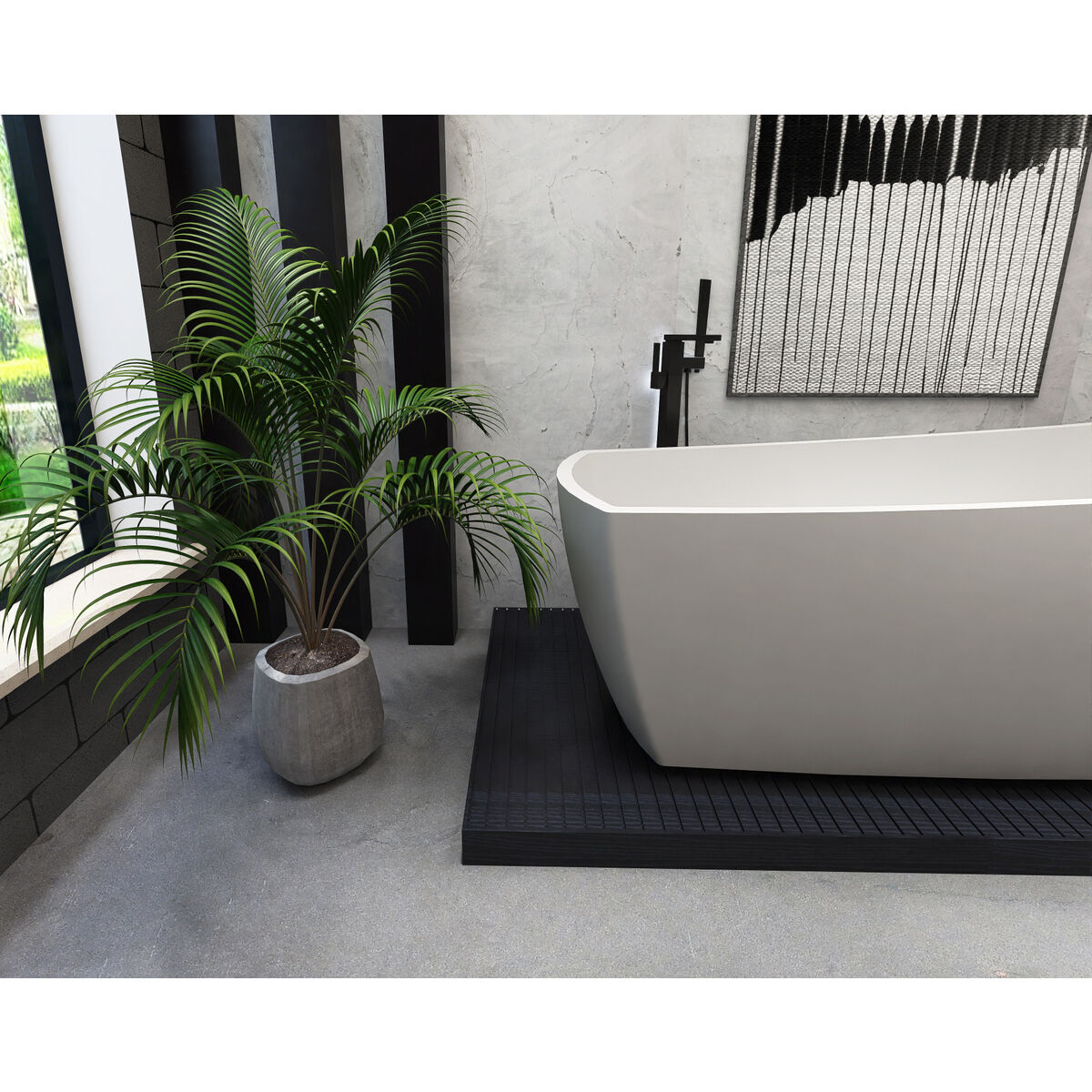 Brock Glossy White Bathtub