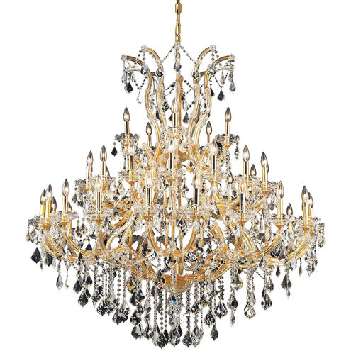 Maria Theresa 41 Light 52 inch Gold Foyer Ceiling Light in Clear, Royal Cut