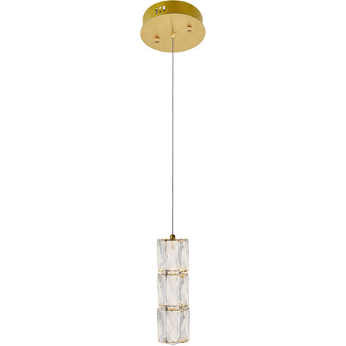 Polaris LED 6 inch Gold Pendant Ceiling Light