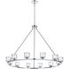 Cadence 12 Light 48 inch Chrome Chandelier Ceiling Light