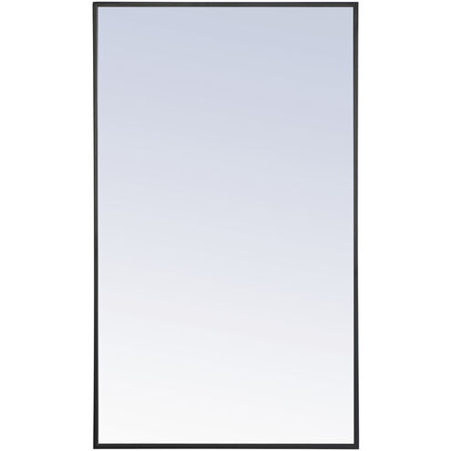Monet 40 X 24 inch Black Wall Mirror