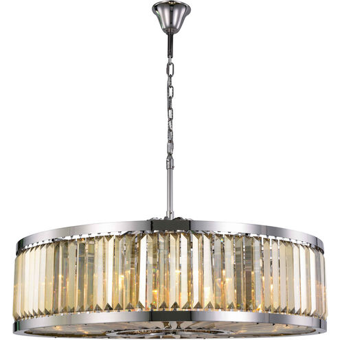 Chelsea 10 Light 44 inch Polished Nickel Chandelier Ceiling Light, Urban Classic
