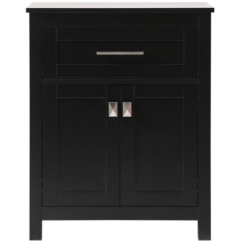 Adian Black Bathroom Storage Cabinet