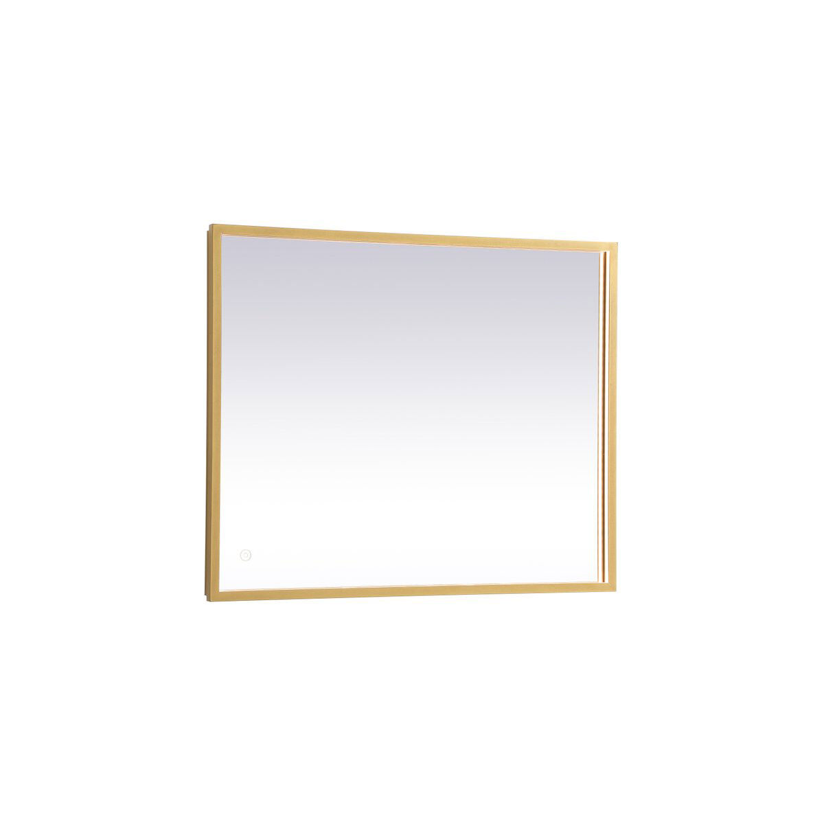 Pier 36 X 20 inch Brass LED Mirror