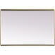 Eternity 36 X 24 inch Brass Mirror in 24 x 36
