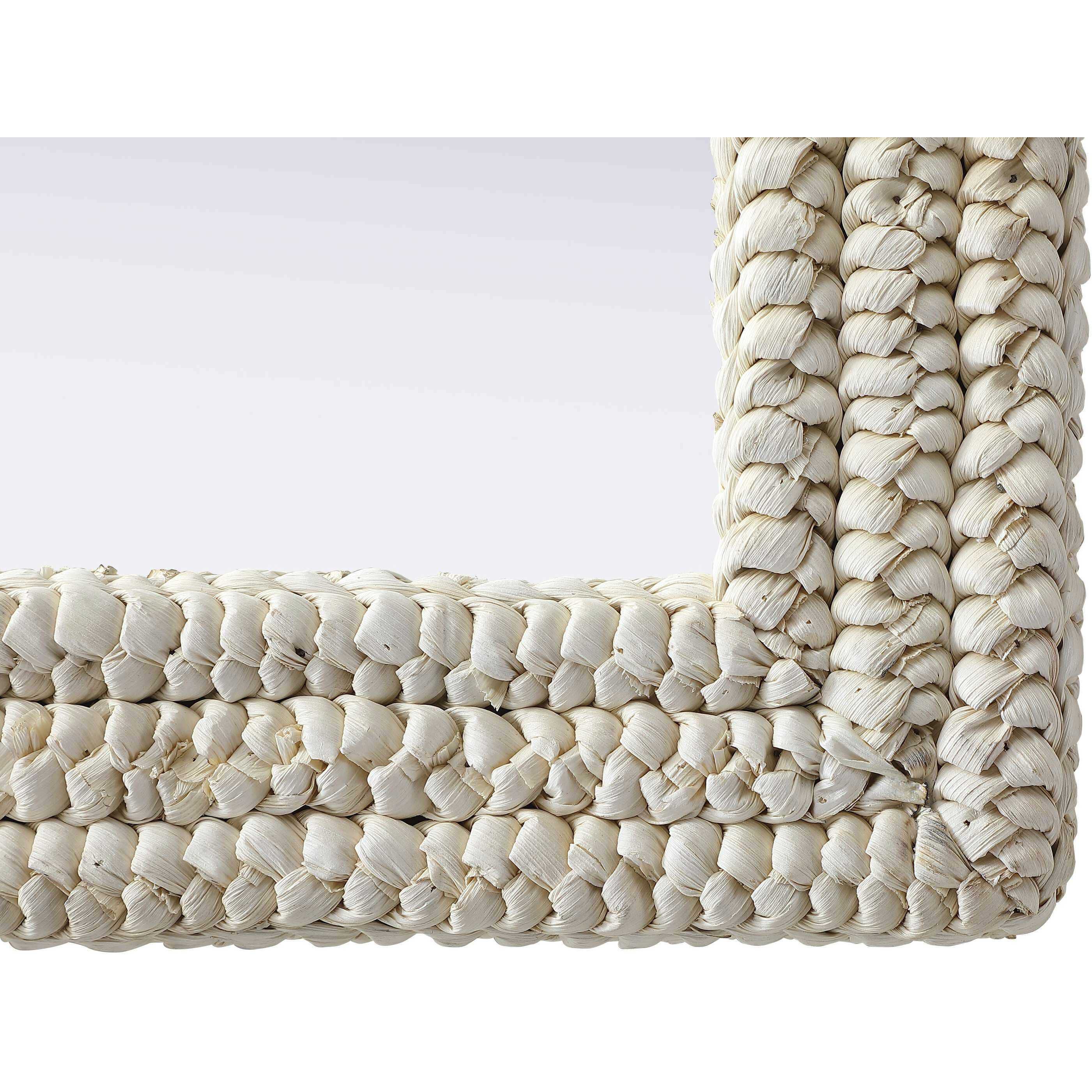 Marlowe 36 X 36 inch Linen White Mirror