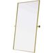 Amoura 48 X 30 inch Brass Mirror