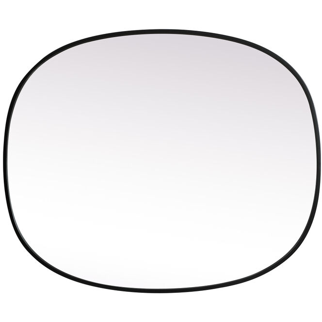 Brynn 36 X 30 inch Black Mirror in 30 x 36