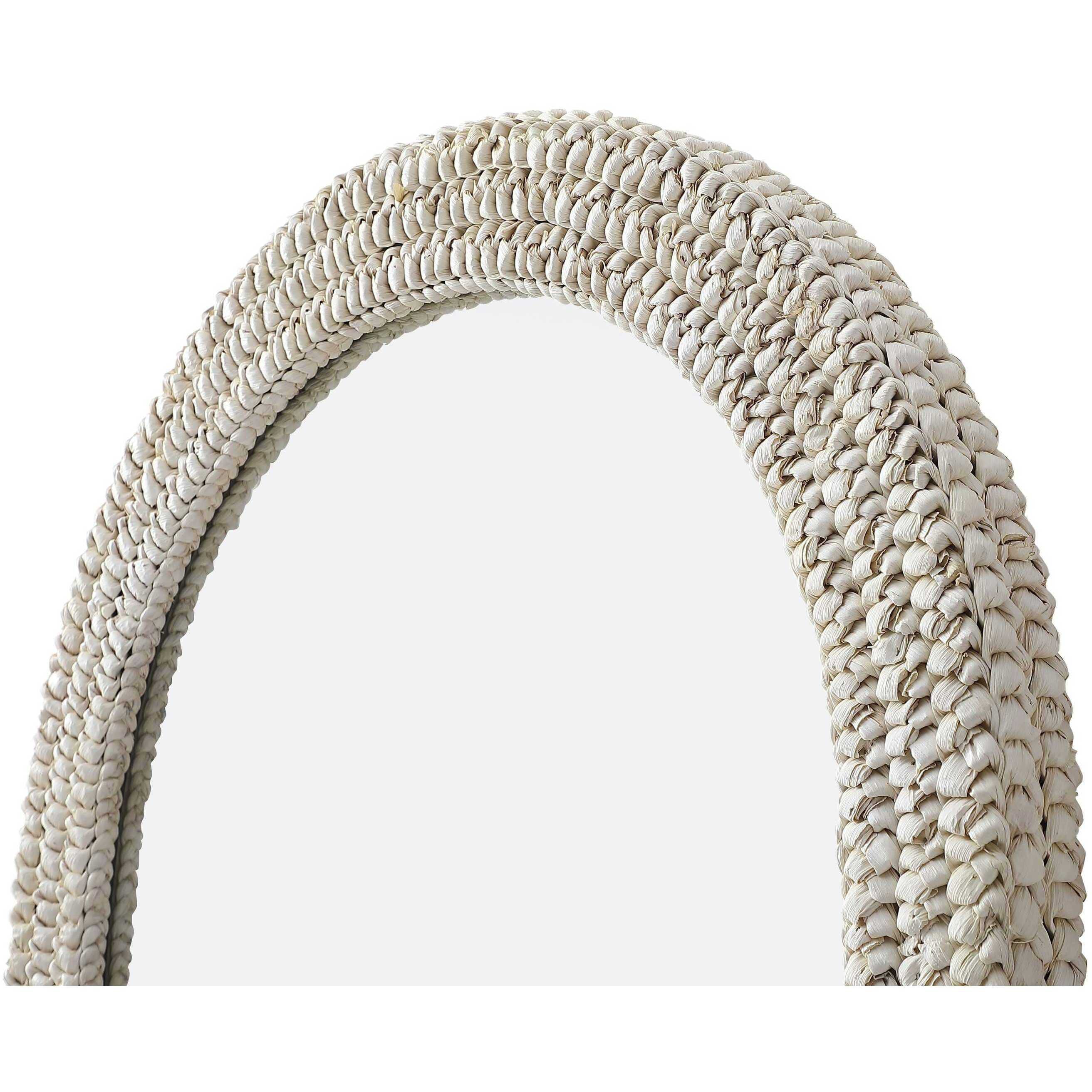 Marlowe 42 X 30 inch Linen White Mirror