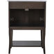 Mason 24 X 33 inch Antique Coffee and Chrome Vanity Set
