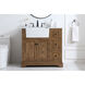 Franklin 36 X 22 X 35 inch Driftwood Bathroom Vanity Cabinet