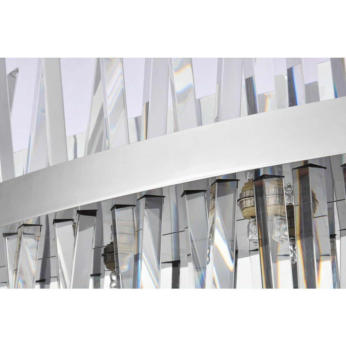 Serephina 8 Light 30 inch Chrome Bath Sconce Wall Light