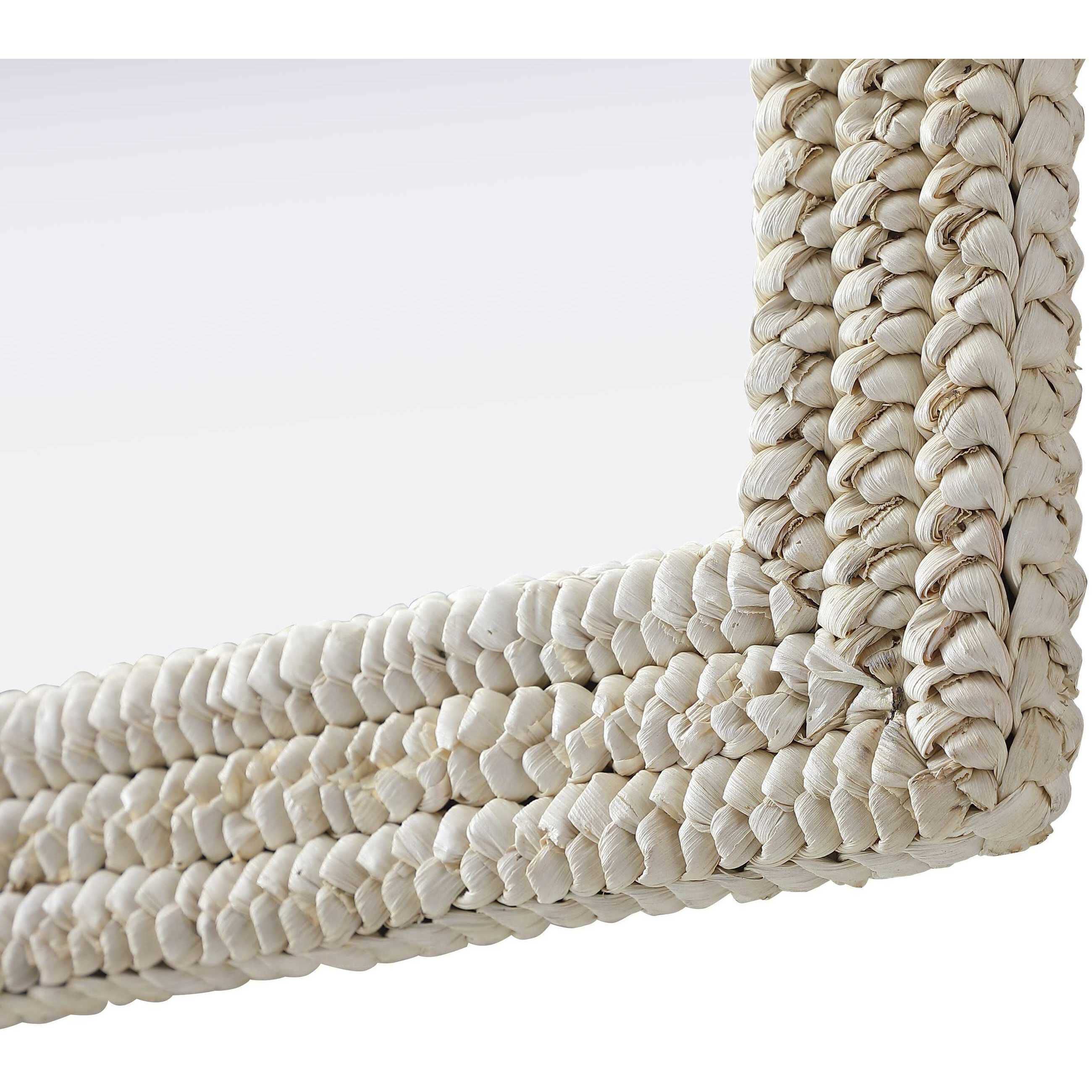 Marlowe 36 X 36 inch Linen White Mirror