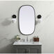 Brynn 36 X 20 inch Black Mirror in 20 x 36